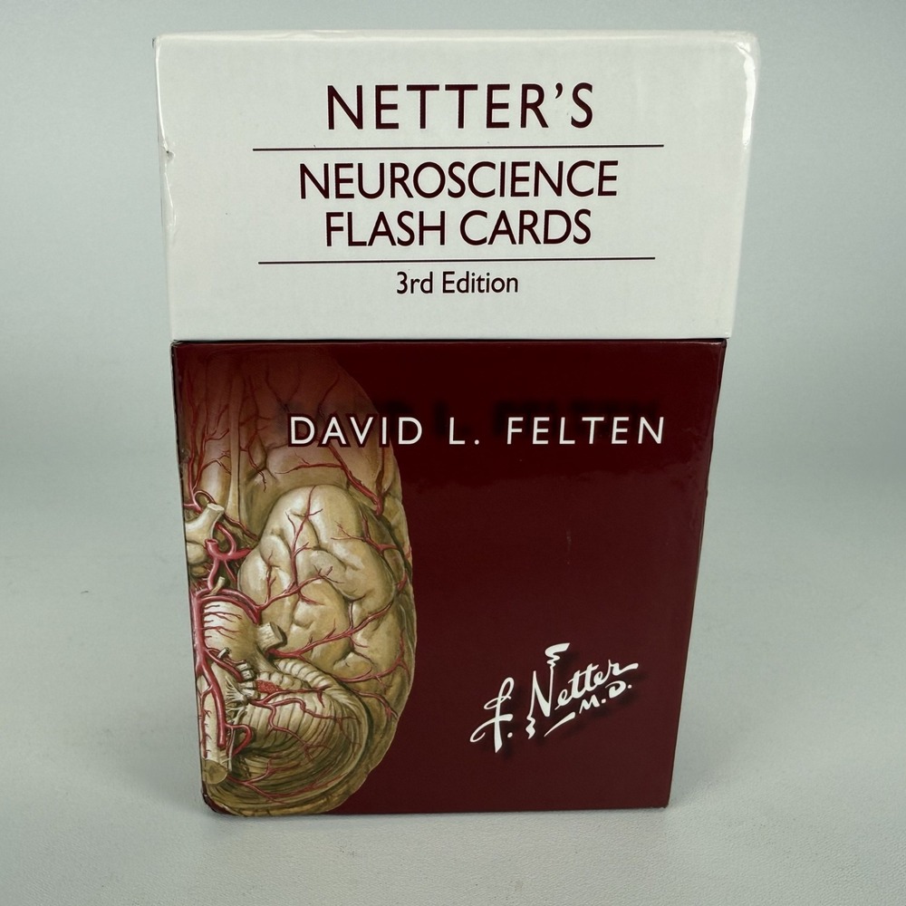 Netter's Neuroscience Flash Cards 3rd Edition by David L. Felten - Used